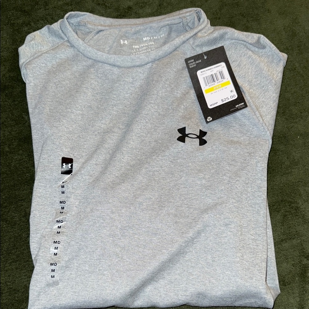 Under Armour Gray Short Sleeve Tee Athletic Comfort